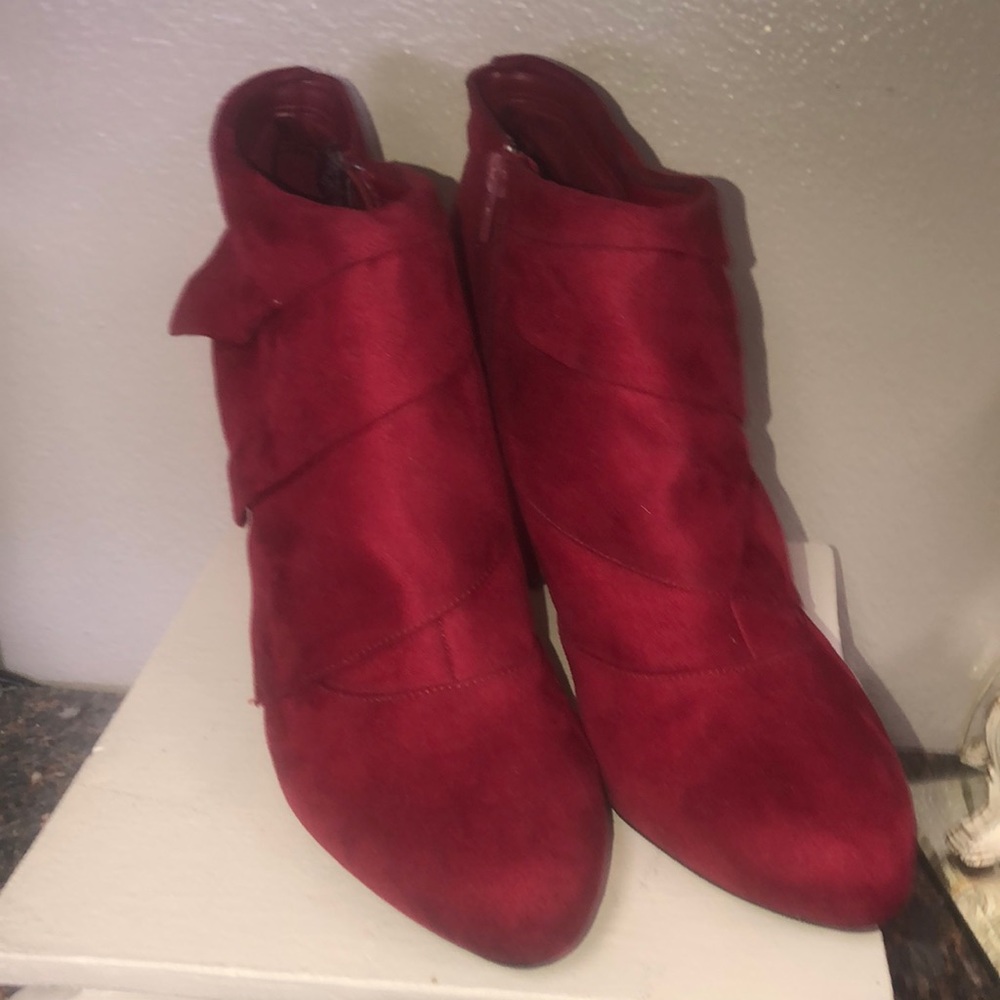 Size 11 Red Fioni booties